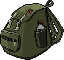 símbolo mochila turista, cámping, expedicionario, viaje vector