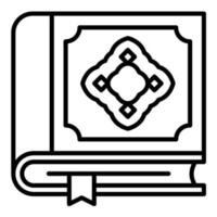 Quran Line Icon vector