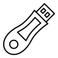 Pendrive Line Icon vector