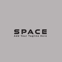 Simple Minimalist Space Logo design template vector