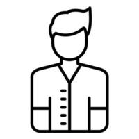 Male Patient Line Icon vector