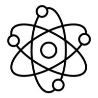 Atoms Line Icon vector