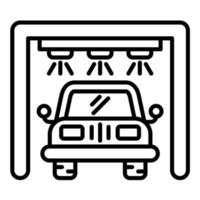 Car Wash Line Icon vector