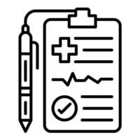 Diagnosis Line Icon vector