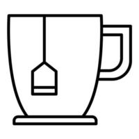 Tea Infusion Line Icon vector