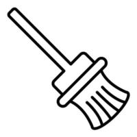 Broom Line Icon vector