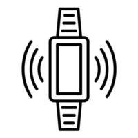 Smart Watch Line Icon vector