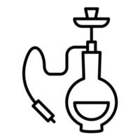 Hookah Line Icon vector