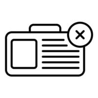 Absenteeism Line Icon vector