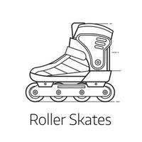 Roller Skates Icon vector