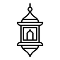 Arabic Lamp Line Icon vector