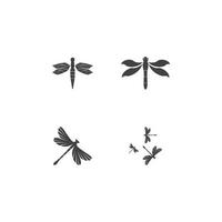 Dragonfly illustration icon vector