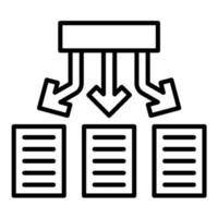 Version Control Line Icon vector