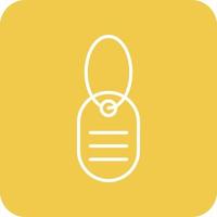 Army Dog Tag Line Round Corner Background Icons vector