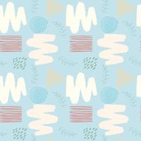Modern background with brush strokes, blots, swirls and dots vector