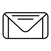 icono de línea de correo vector