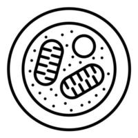 Microorganism Line Icon vector