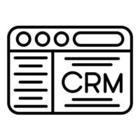 Crm Line Icon vector