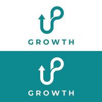 Financial and career creative growth and progress logo design with arrow direction sign. Logo for business,progress and career symbol. vector