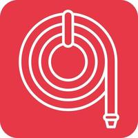 Hose Line Round Corner Background Icons vector
