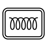 Spiral Picture Line Icon vector