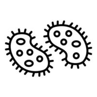 Bacterium Line Icon vector