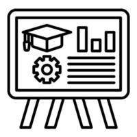 Professional Training Line Icon vector