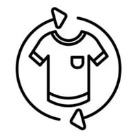 Second Hand Clothes Line Icon vector