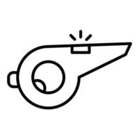 Whistle Line Icon vector