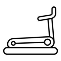 Treadmill Line Icon vector