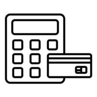 Merchant Cash Advance Line Icon vector