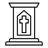 Pulpit Line Icon vector