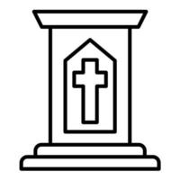 Pulpit Line Icon vector