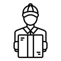 Courier Line Icon vector