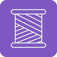 Spool Line Round Corner Background Icons vector