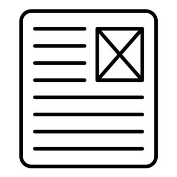 Latent Semantic Index Line Icon vector