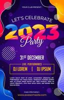 Modern New Year Party Poster vector