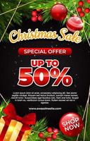 Christmas Special Sale Poster vector