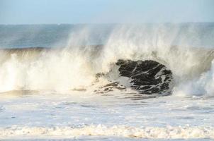 Huge sea waves photo