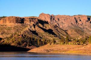 Rocky landscape on the Canary Islands photo