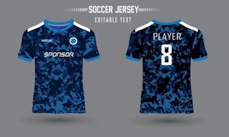 Soccer Sport Jersey and T-shirt Mockup Design template