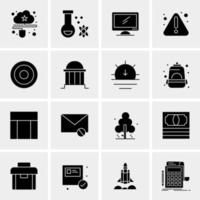 16 Universal Business Icons Vector Creative Icon Illustration to use in web and Mobile Related project