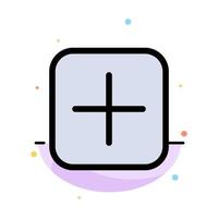 Instagram Plus Sets Upload Abstract Flat Color Icon Template vector