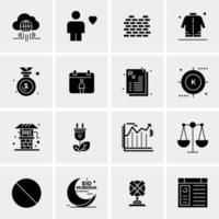 16 Universal Business Icons Vector Creative Icon Illustration to use in web and Mobile Related project