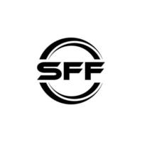 diseño del logotipo de la letra sff en la ilustración. logotipo vectorial, diseños de caligrafía para logotipo, afiche, invitación, etc. vector