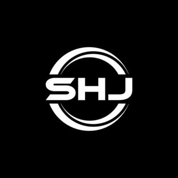 diseño del logotipo de la letra shj en la ilustración. logotipo vectorial, diseños de caligrafía para logotipo, afiche, invitación, etc. vector