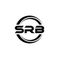 diseño del logotipo de la letra srb en la ilustración. logotipo vectorial, diseños de caligrafía para logotipo, afiche, invitación, etc. vector