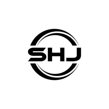 diseño del logotipo de la letra shj en la ilustración. logotipo vectorial, diseños de caligrafía para logotipo, afiche, invitación, etc. vector