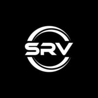 diseño del logotipo de la letra srv en la ilustración. logotipo vectorial, diseños de caligrafía para logotipo, afiche, invitación, etc. vector