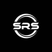 diseño del logotipo de la letra srs en la ilustración. logotipo vectorial, diseños de caligrafía para logotipo, afiche, invitación, etc. vector